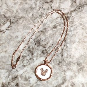 Rose Gold Disney Mickey Mouse Necklace